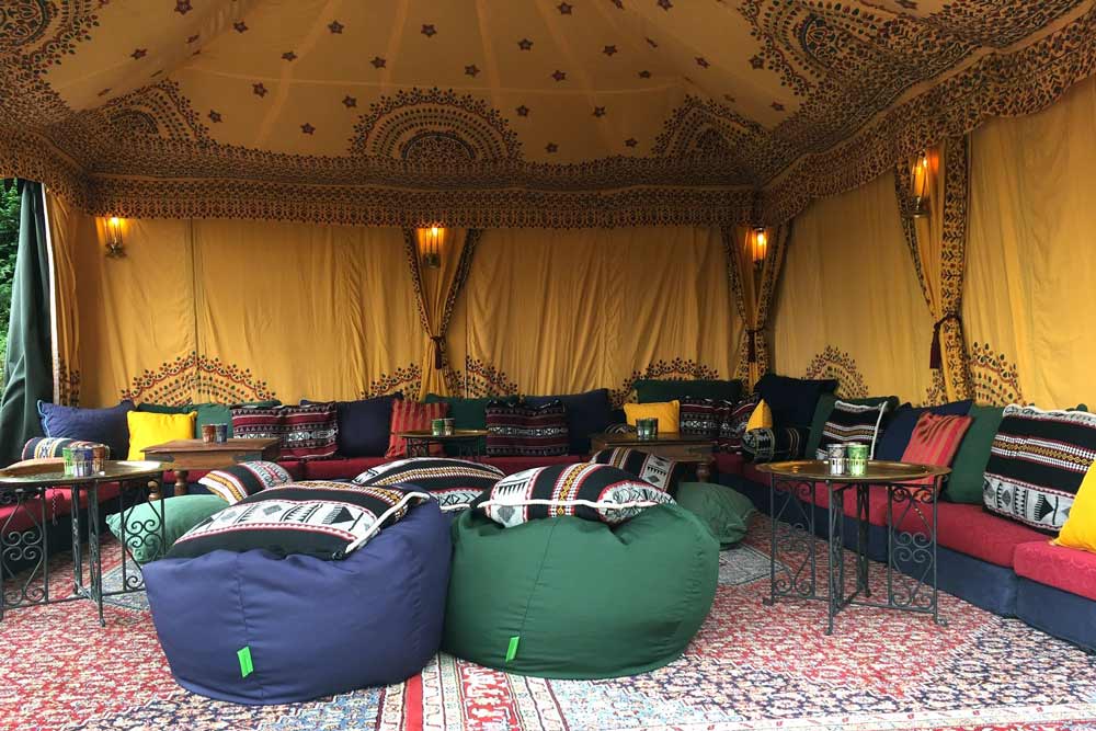 Interior of a 4.5x4.5m Bedouin tent