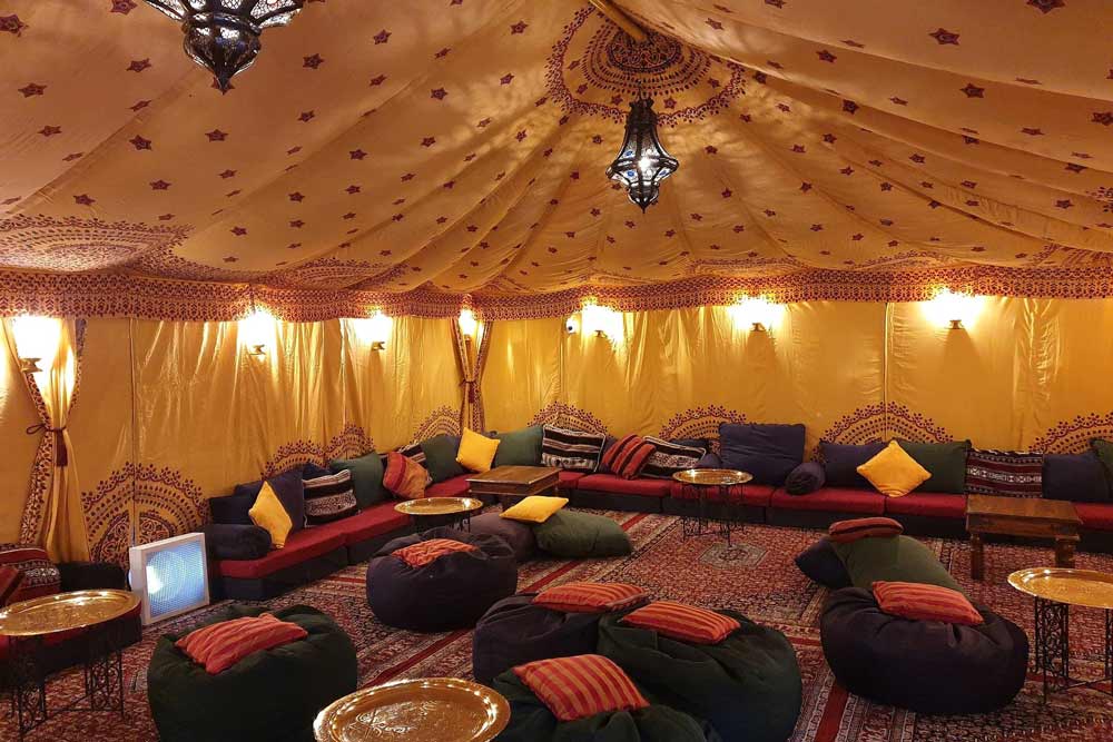A 6x9m Saffron tent