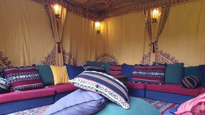 Interior of a 3mx3m Bedouin Tent