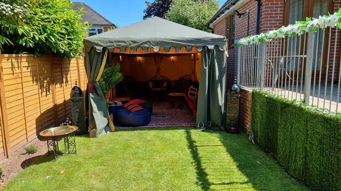 3x6m Bedouin Tent with Saffron Lining