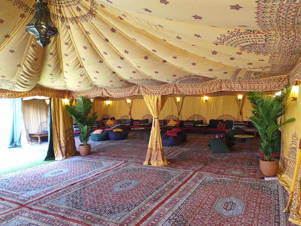 A Bedouin wedding tent in Birmingham