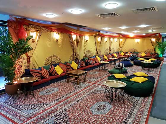 Low-level Arabian Cushions for Hire