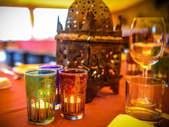 Moroccan Table Decorations for an Arabian Wedding