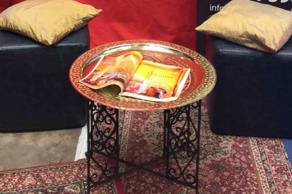 Polished Brass Table Display - Adding a Touch of Opulence