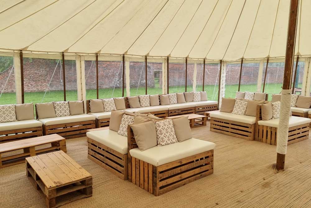 Rustic Traditional Marquee Seating