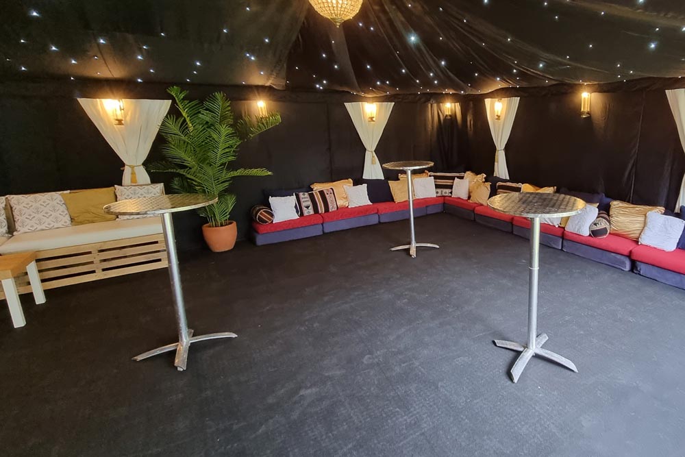 Poseur Table - Chrome in Event Setup