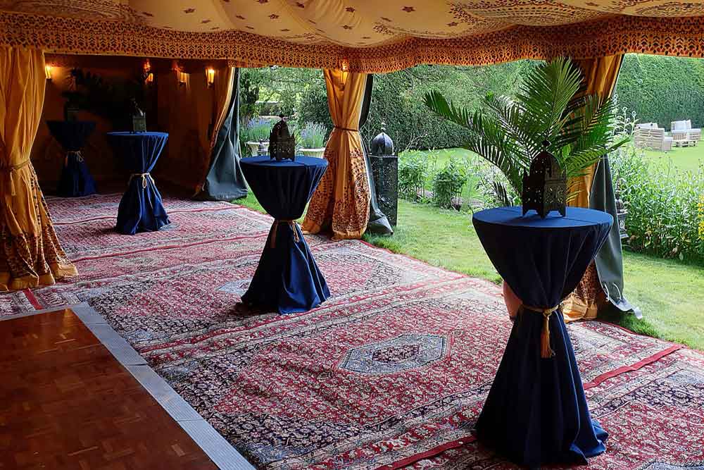 Versatile Poseur Table - Chrome for Indoor and Outdoor Use