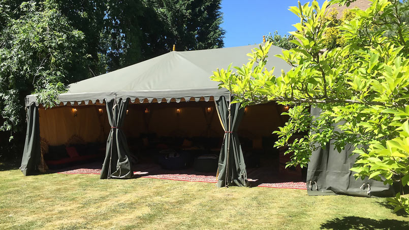 A 21st birthday party marquee in Peterborough.