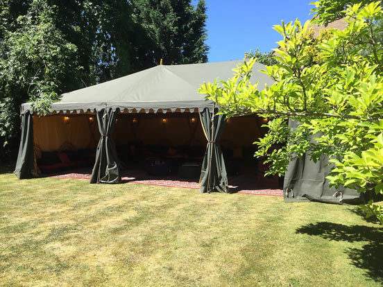 A 21st birthday party tent
