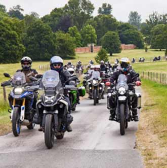 Motorcyclists at ABRFestival, Ragley Hall