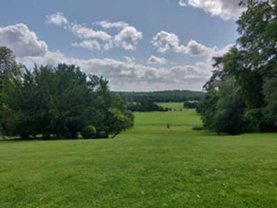 A view of Ragley hall grounds